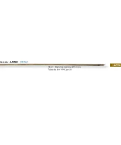 FLASHMER 2 Aiguilles à ver laiton 18 cm Ø 1,5 mm| Accessoires De Montage Surfcasting