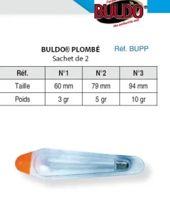 BULDO Plombs De Pêche / Bombettes / Buldos / Flotteurs|Accessoires De Montage De Lignes Truite^2 s Plombés N°2 - 5 gr