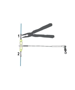 FLASHMER Divers|Accessoires De Montage Surfcasting^4 Clipots à sertir 10 cm