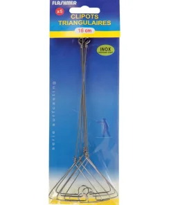 FLASHMER 5 Clipots Triangulaires Inox