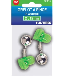 FLASHMER 2 Grelots à pince plastique 15 mm