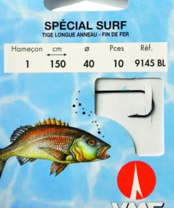 WATER QUEEN Hameçons Surfcasting|Hameçon^10 Hameçons montés spécial surf 9145 BL 150 cm