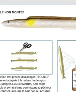 FLASHMER Leurre Bar|Leurre Souple^3 Leurres Souples Equilles Non Montées 190 mm