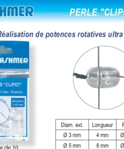 FLASHMER Accessoires De Montage Surfcasting|Accessoires De Montage Carpe^10 Perles Clipot