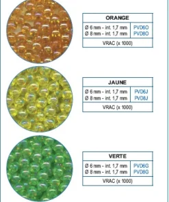 FLASHMER Accessoires De Montage De Lignes Truite|Accessoires De Montages Carnassier^1000 Perles Fluorescentes 6 mm