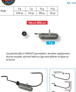 FLASHMER 4 Plombs Belly Weight