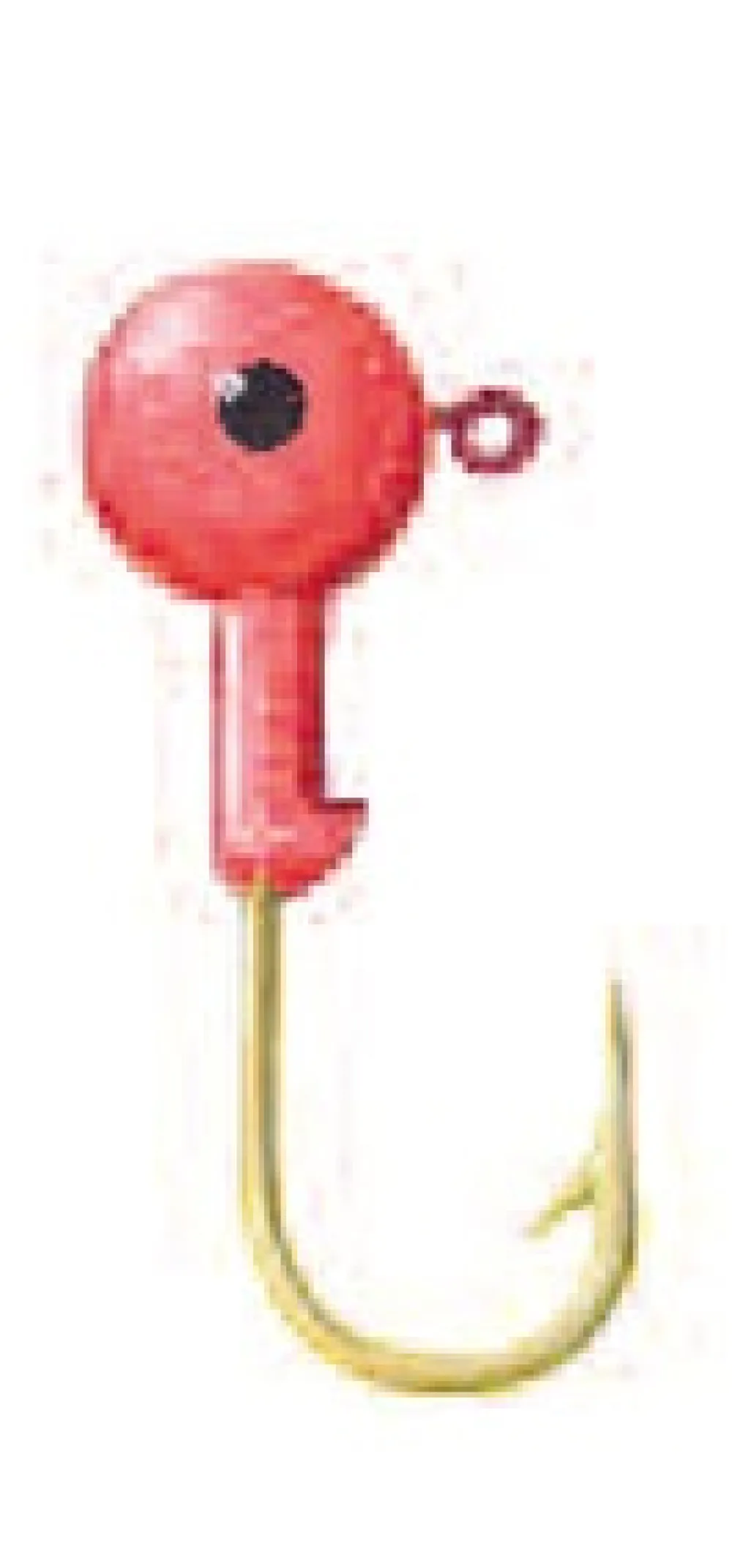 LEMER Têtes Plombées^50 têtes plombées peintes rouge Hameçon bronzé