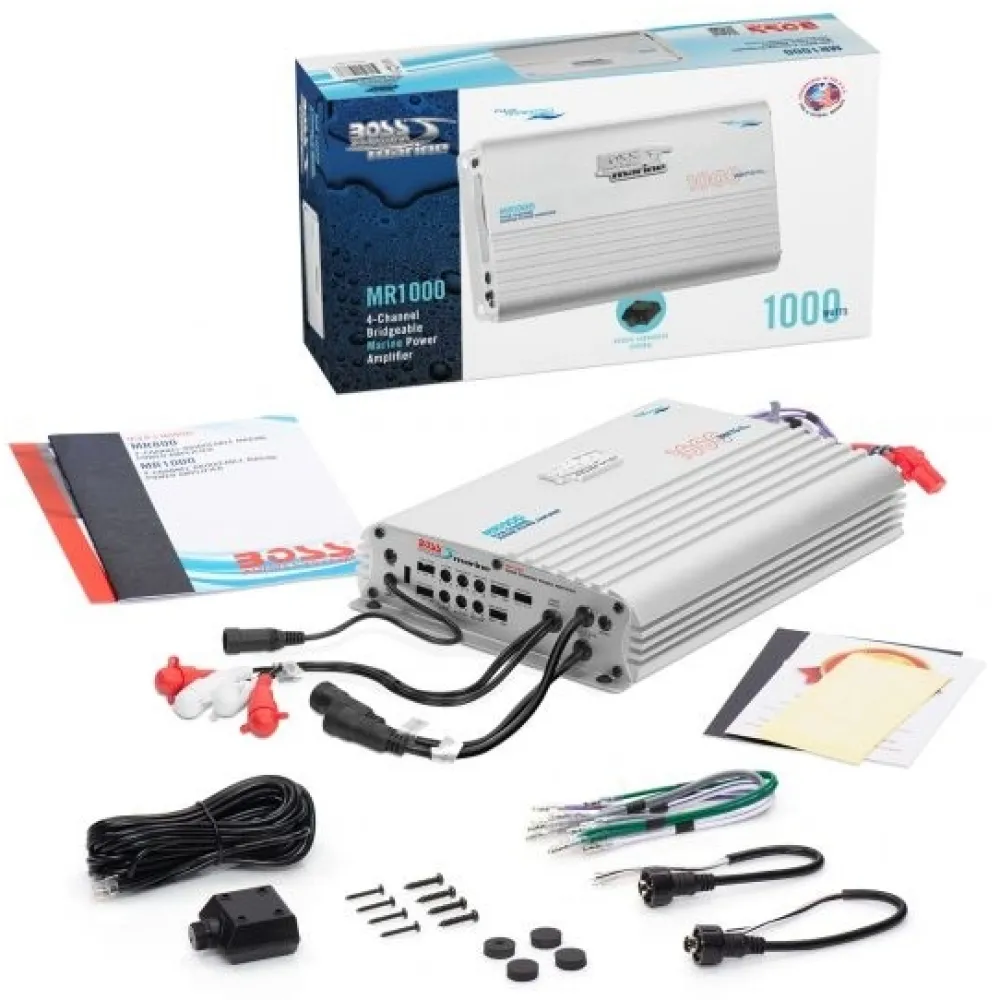 BOSS MARINE Amplificateur 4 Voies MR-1000