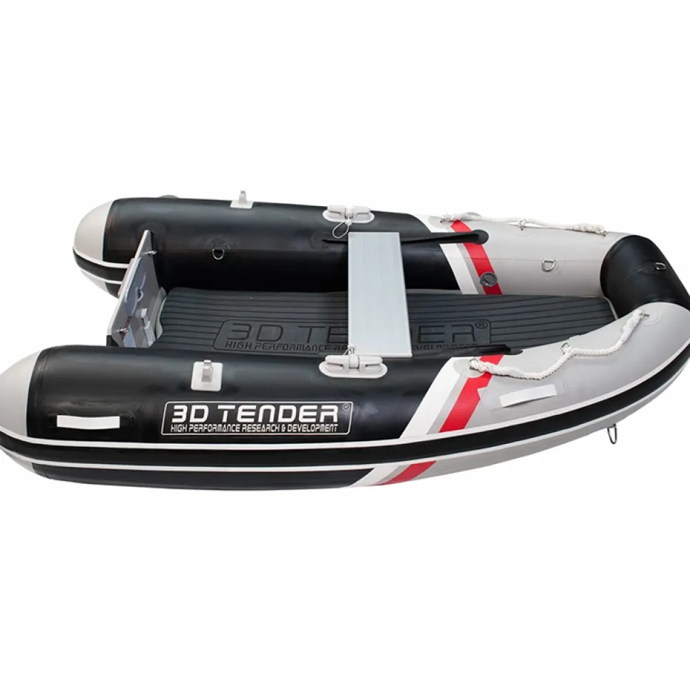 3D TENDER Annexe Gonflable^Annexe bateau pneumatique Twin Fastcat 280 - Noir/Gris