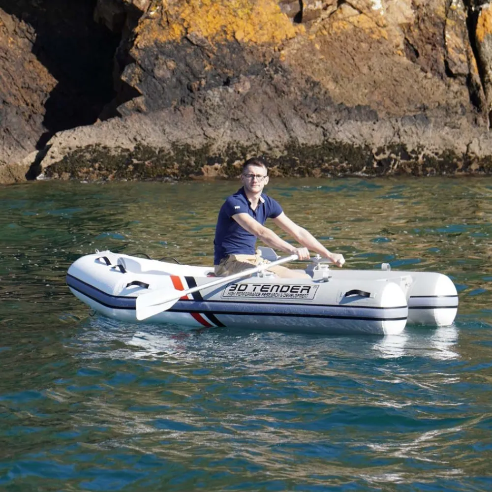 3D TENDER Annexe Gonflable^Annexe bateau pneumatique Twin V-Shape 270 grise