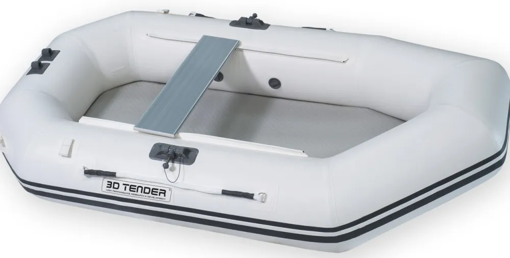 3D TENDER Annexe Gonflable^Annexe bateau pneumatique Superlight Round Air 250 Blanche