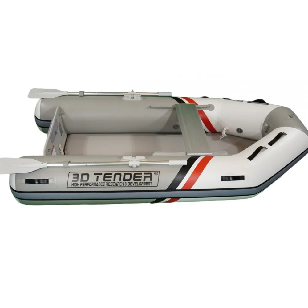 3D TENDER Annexe Gonflable^Annexe bateau pneumatique Twin V-Shape 200 grise