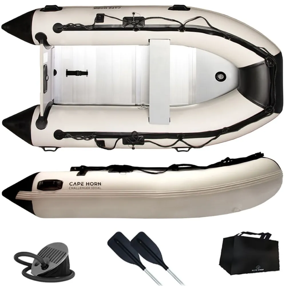 CAPE HORN Bateau Pneumatique|Annexe Gonflable^Annexe Pneumatique Challenger 330 Fond Aluminium Gris Clair