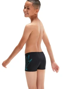 SPEEDO Maillot De Bain Natation Homme^Aquashort Hyper boom Logo Placement Black/Bolt