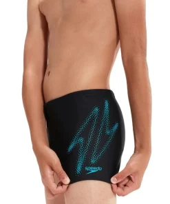 SPEEDO Maillot De Bain Natation Homme^Aquashort Hyper boom Logo Placement Black/Bolt