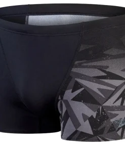 SPEEDO Maillot De Bain Natation Homme^Aquashort Hyper Boom Panel Black/Oxid Grey
