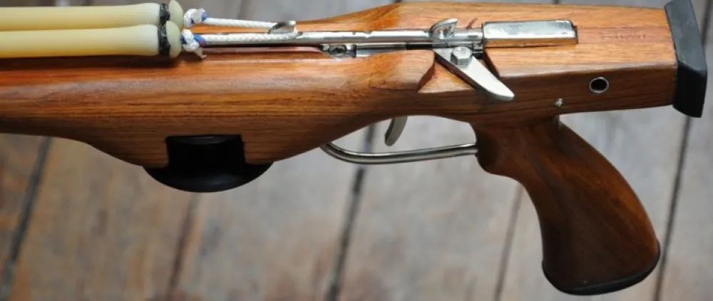 TEAKSEA Harpon En Bois|Harpon À Sandows^Arbalète fusil harpon bois chasse sous marine Beam - 95 cm