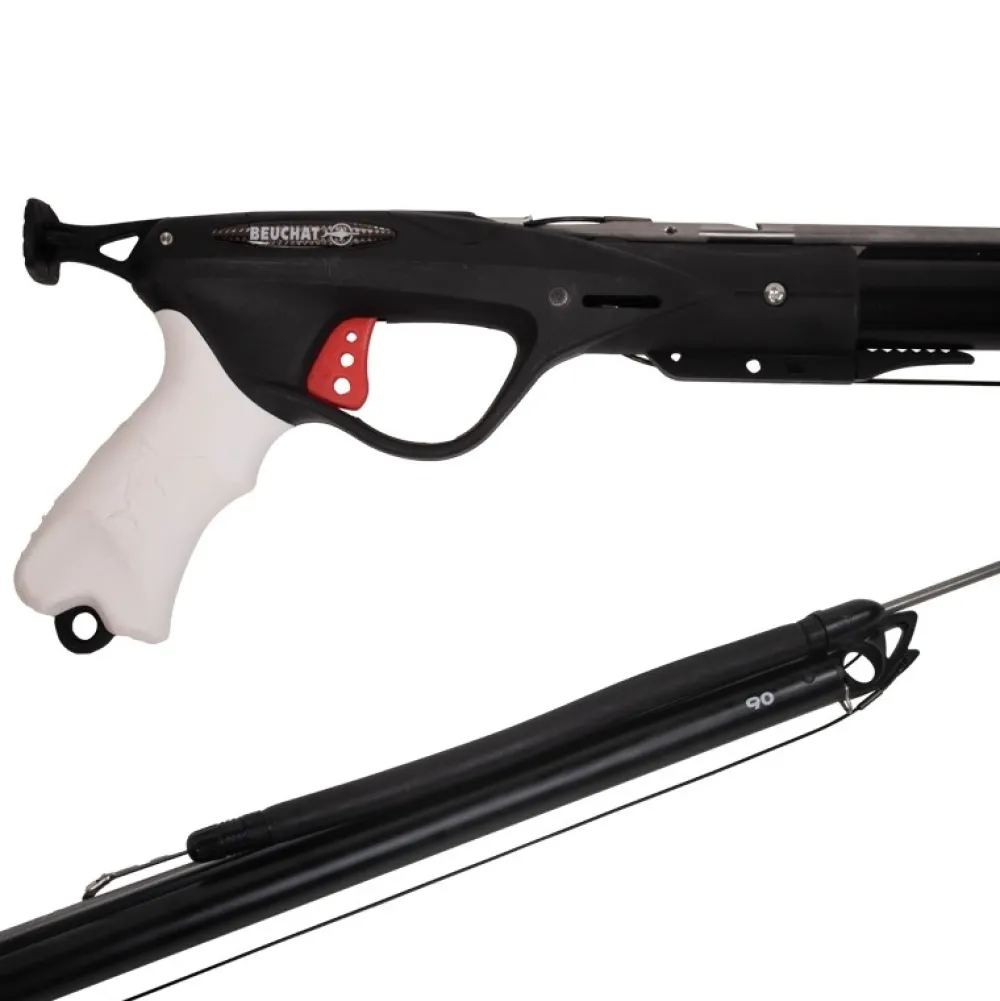 BEUCHAT Arbalète fusil harpon chasse sous marine Marlin Evil 2 - 90 cm| Harpon À Sandows