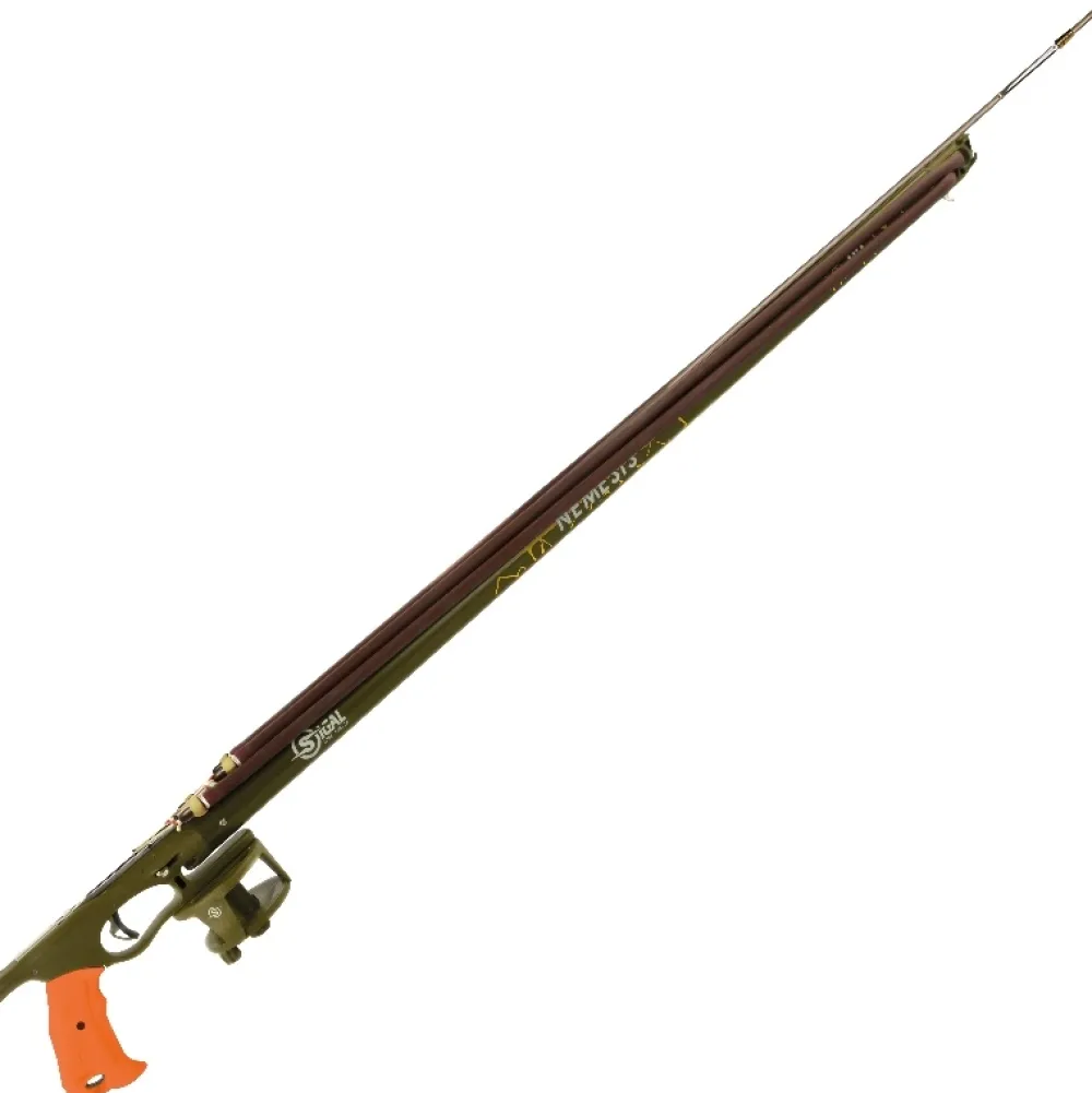 SIGALSUB Harpon À Sandows^Arbalète fusil harpon chasse sous marine Némésis Plus Vert 92 cm avec moulinet