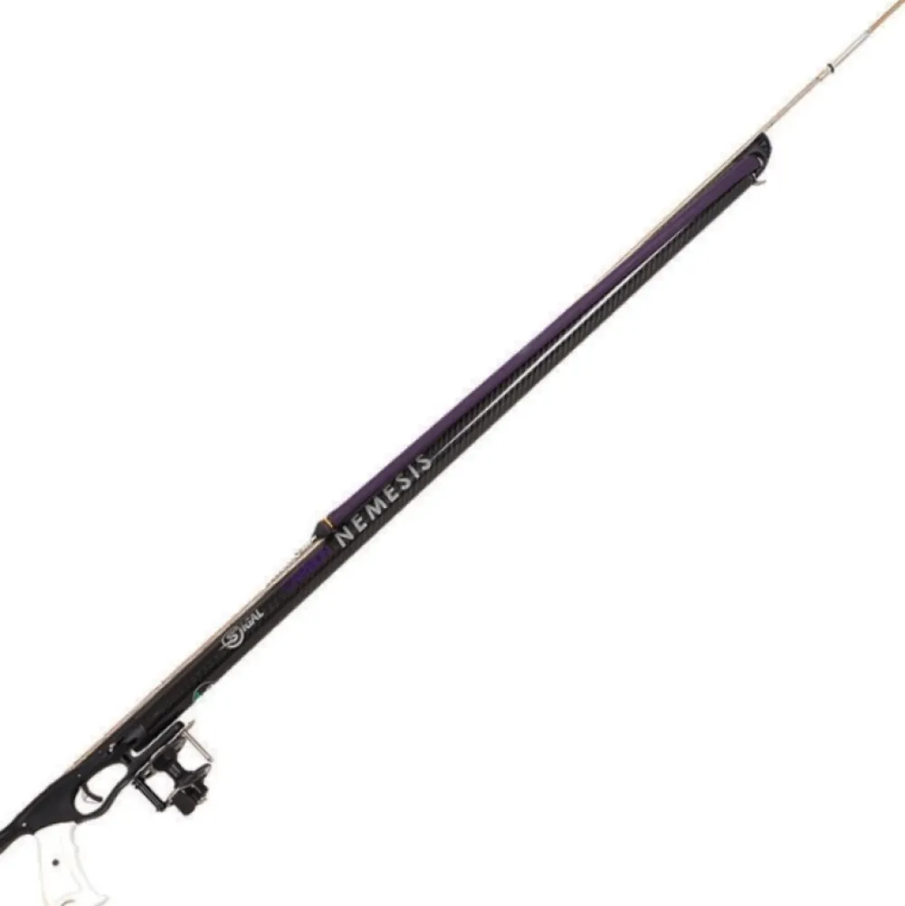 SIGALSUB Harpon À Sandows^Arbalète fusil harpon chasse sous marine Némésis Pro Carbon 76 cm avec moulinet