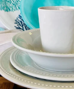 MARINE BUSINESS Vaisselle^Assiette dessert - Collection Harmony Perla - 6 pièces