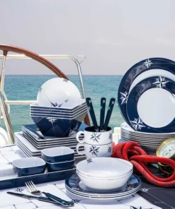 MARINE BUSINESS Vaisselle^Assiette Dessert - Collection Northwind - 6 Pièces
