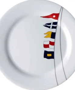 MARINE BUSINESS Assiette Plate - Collection Regata - 6 Pièces