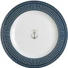 MARINE BUSINESS Assiette Plate - Collection Sailor Soul - 6 Pièces