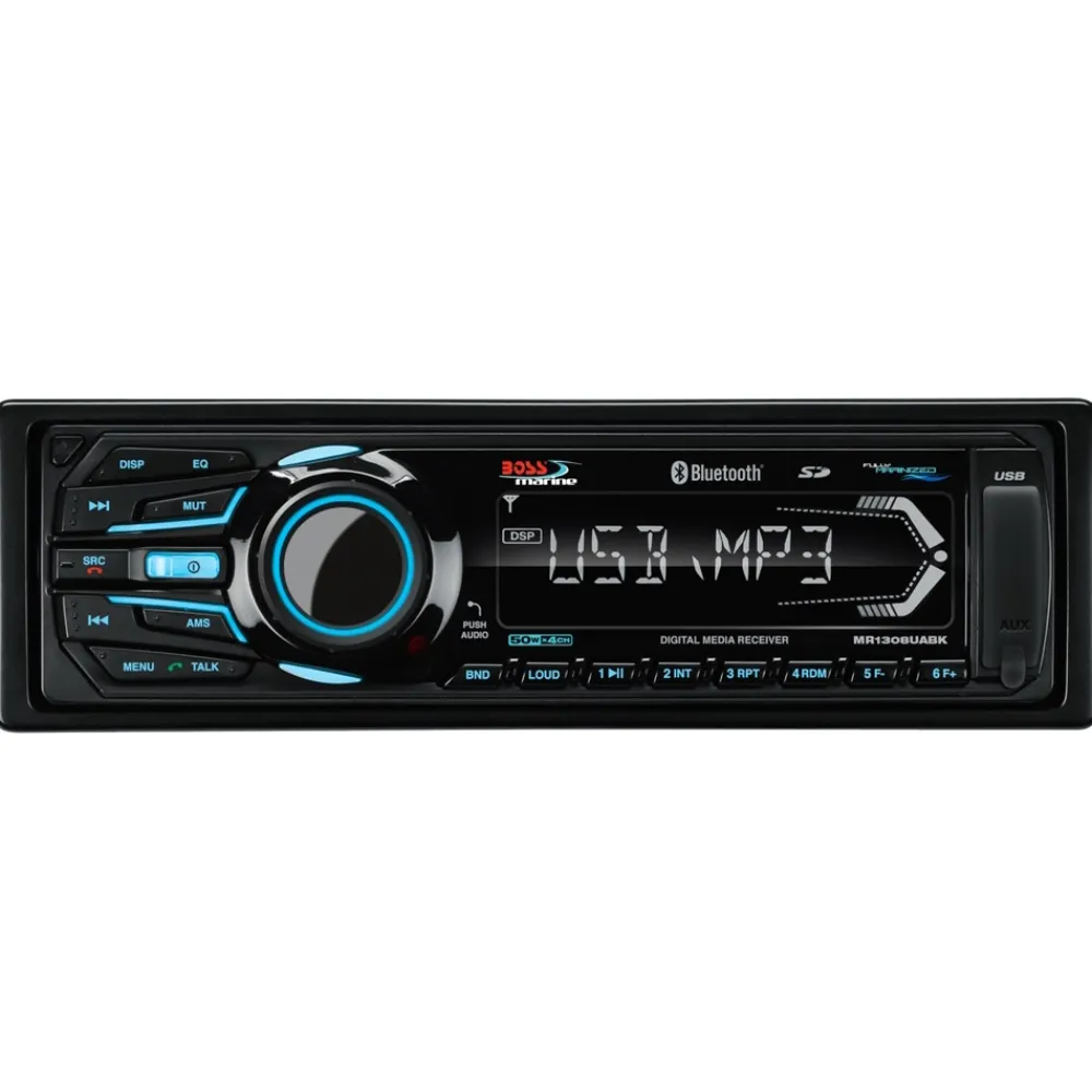 BOSS MARINE Autoradio MR-1308UAB Noir