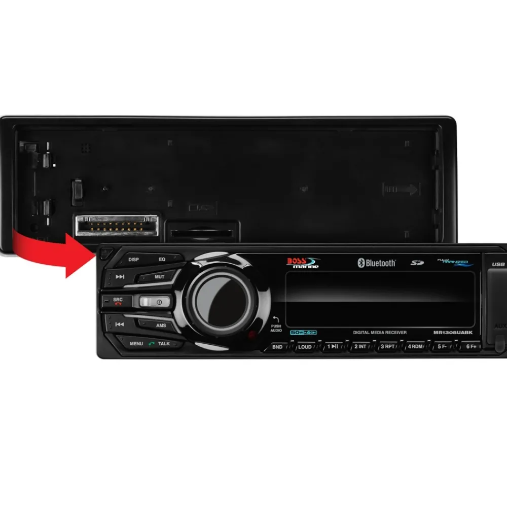BOSS MARINE Autoradio MR-1308UAB Noir