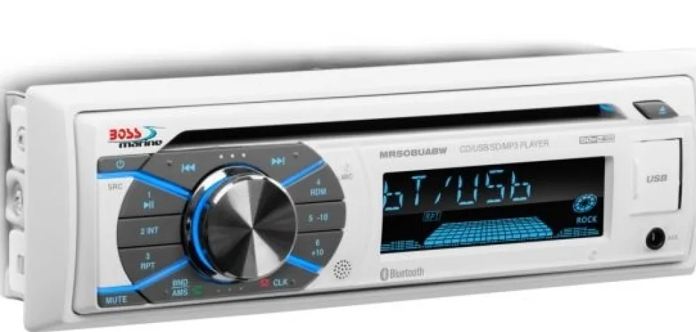 BOSS MARINE Autoradio Marine^Autoradio MR508UAB Blanc