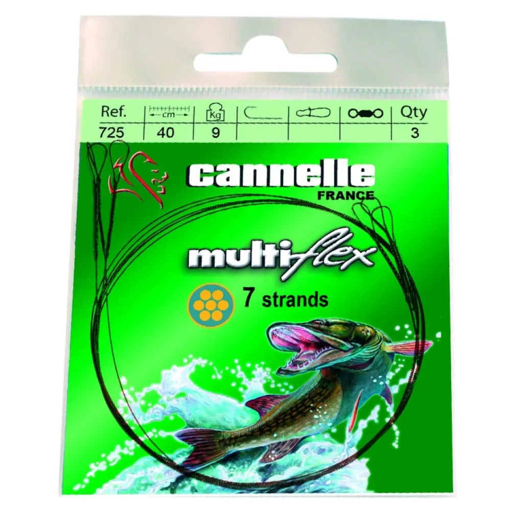 CANNELLE Fils De Pêche|Nylons / Tresses^Avançon Multiflex C725 27 cm 2 Boucles
