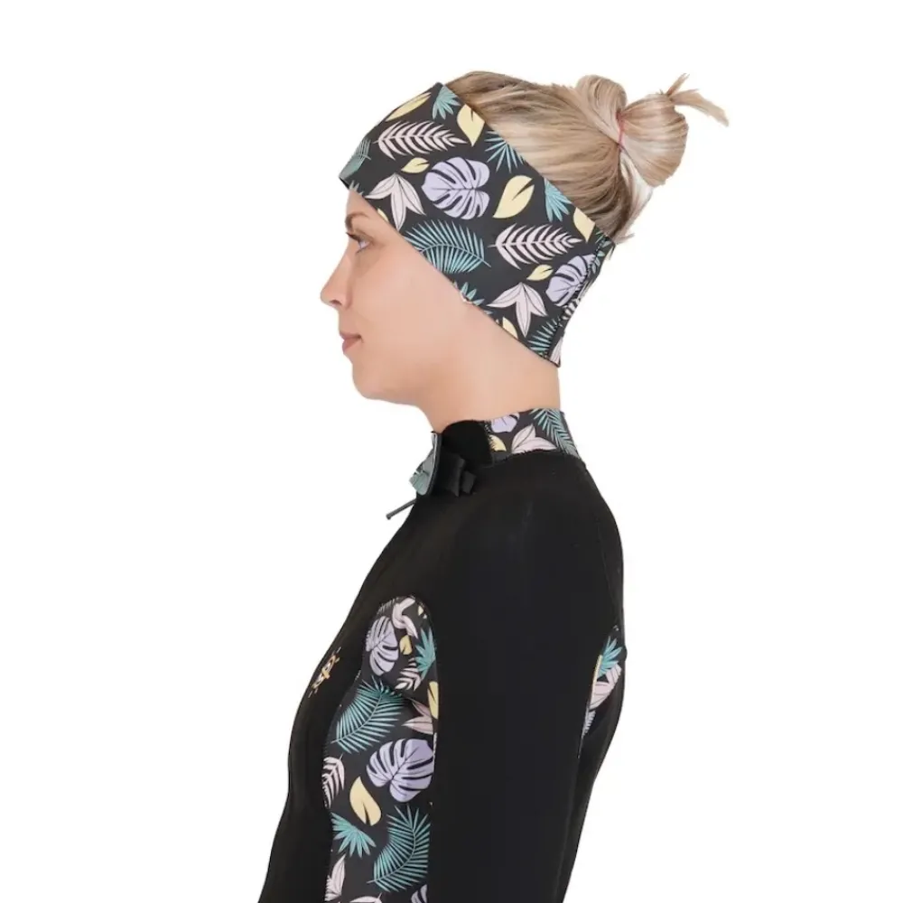MELLOW SEA Bandeau cheveux en néoprène Noir