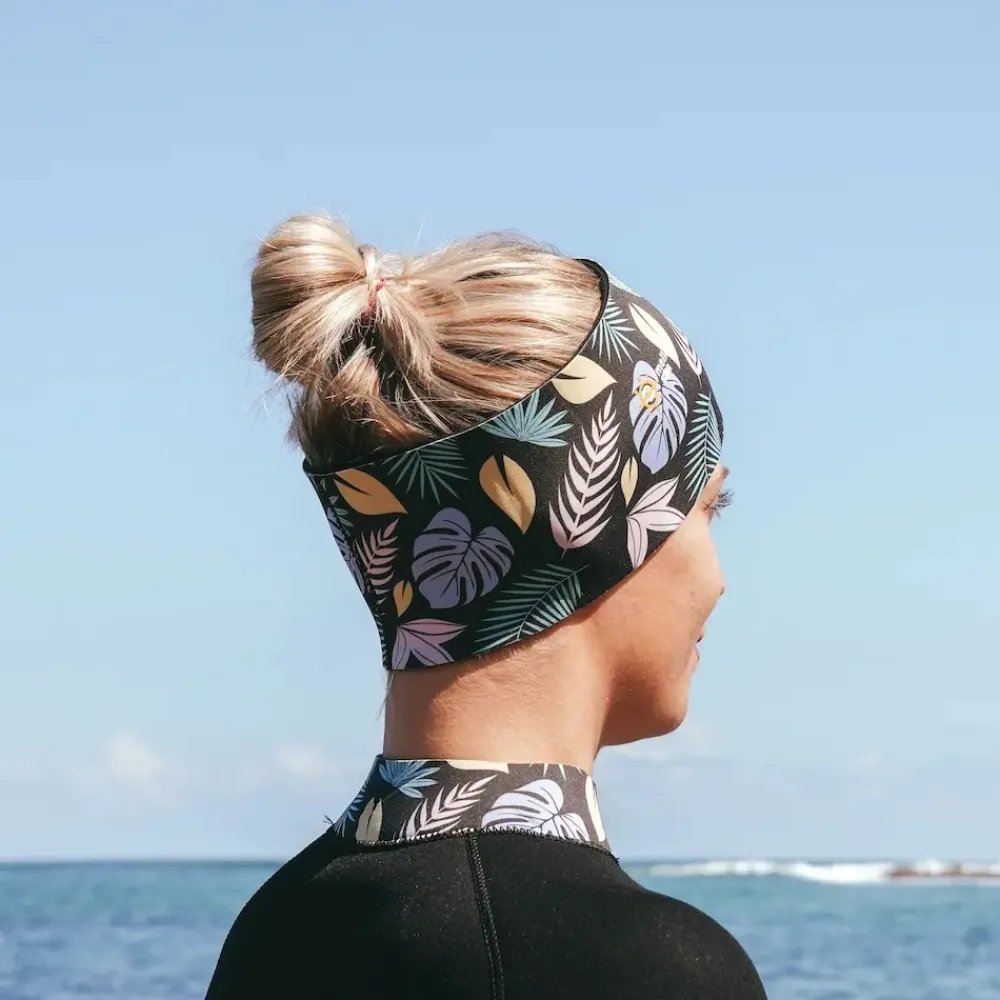 MELLOW SEA Bandeau cheveux en néoprène Noir