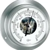 BARIGO Baromètre Sky inox satiné cadran blanc