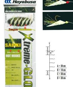 HAYABUSA Bas De Ligne Carnassiers^Bas de ligne Sabiki EX101 - n°12