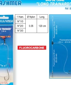 FLASHMER Bas De Lignes Surfcasting|Bas De Ligne Carnassiers^Bas de ligne Long Trainard 1 Hameçon
