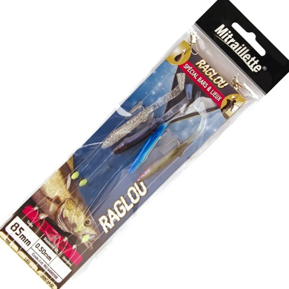 RAGOT Leurres|Leurres Carnassier^Bas de ligne Mitraillette 4 Raglous 85 mm