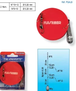 FLASHMER Hameçons Carnassier|Leurres Carnassier^Bas de ligne palangrotte 40 gr 2 Hameçons