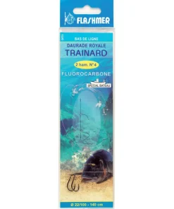 FLASHMER Bas De Lignes Surfcasting|Bas De Ligne Carnassiers^Bas de ligne Trainard Daurade Royale 2 Hameçons