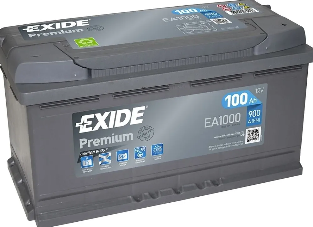 EXIDE Batterie Marine^Batterie Premium 100 Ah - EA 1000