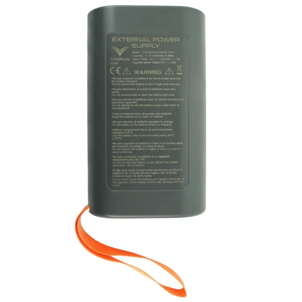 THORUS Gonfleur|Accessoires Et Pièces Détachées^Batterie externe Booster Batterie 4 000 mAh prise allume cigare pour gonfleur électrique