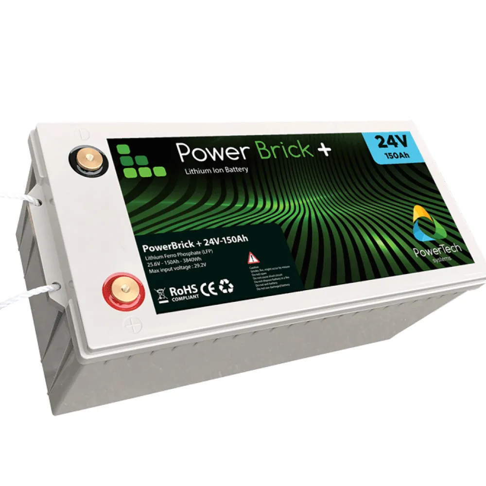 POWERTECH Batterie Lithium Etanche Powerbrick+ 24V 150Ah