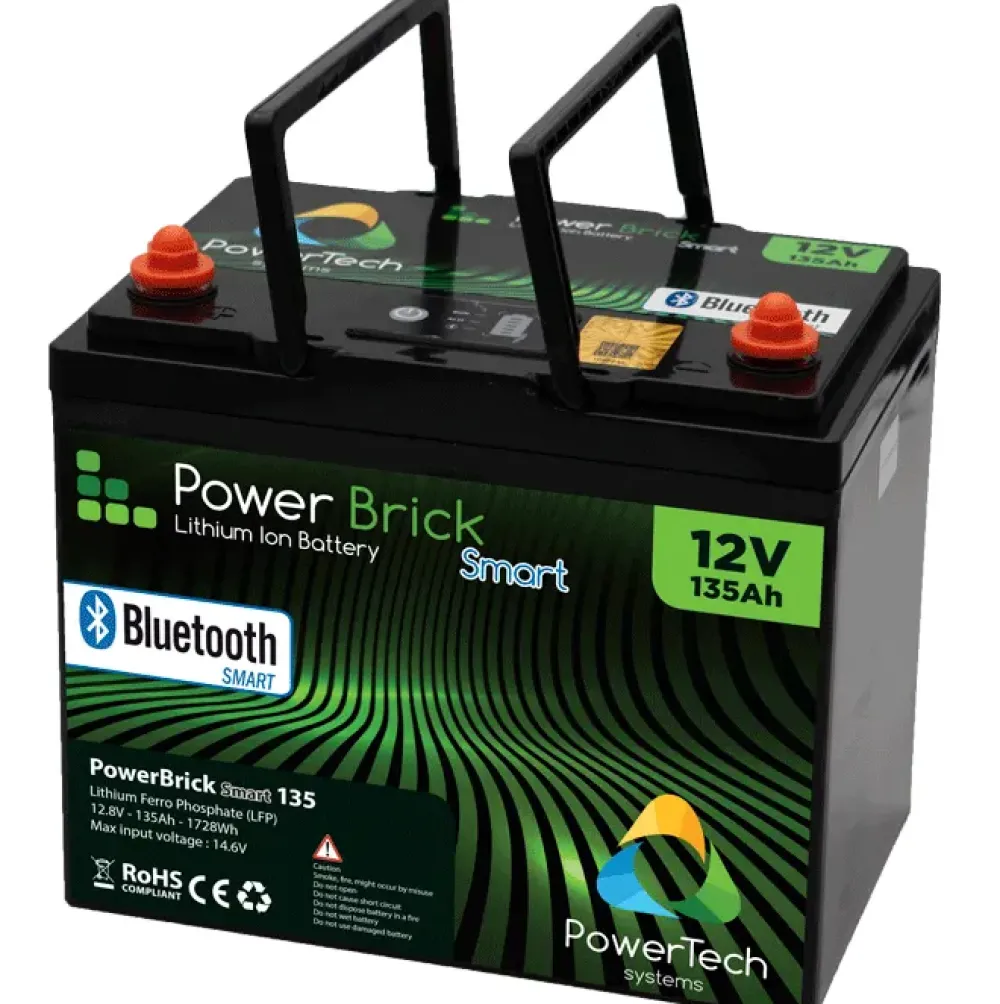 POWERTECH Batterie Marine^Batterie Lithium Etanche Powerbrick+ BT 12V 135Ah