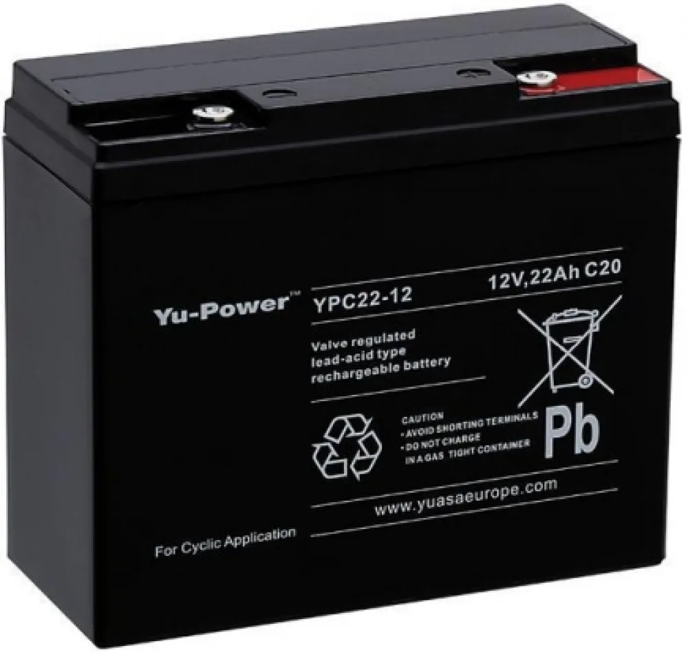 YUASA Batterie Marine Etanche 12V AGM 22AH