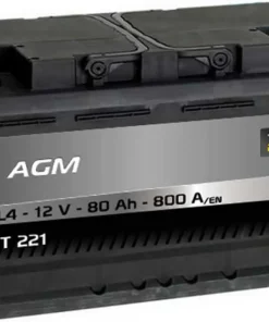TECH POWER Batterie Marine^Batterie 12V 80Ah AGM Start & Stop