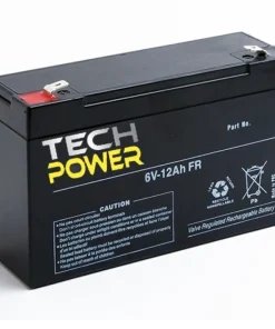 TECH POWER Batterie Bateau|Bateaux Amorceurs Carpe^Batterie 6V 12Ah Etanche Agm TP6-12