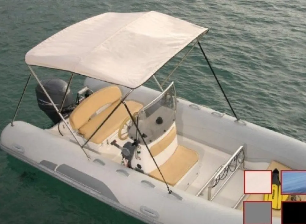 MATC Bimini 3 arceaux Inox Oxygene 2160-2285 mm
