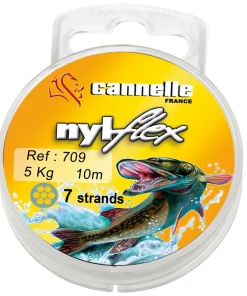 CANNELLE Fils De Pêche|Nylons / Tresses^Bobine 10 m Acier Nylflex Vert C709
