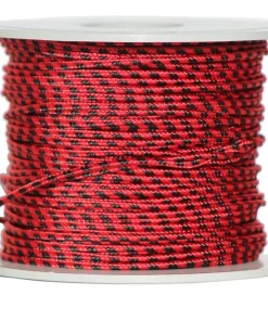 SIGALSUB Dyneema Et Drisse^Bobine de Dyneema gainé Ø 1,8 mm Rouge et Noir 100 m